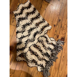 Crocheted Scarf with Fringe